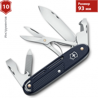 Нож перочинный VICTORINOX SYNERGY X ALOX (0.8226.22) 93мм синий